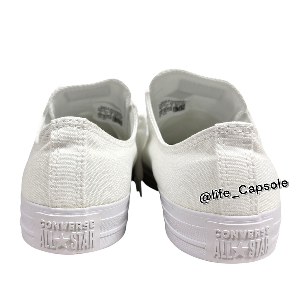Mens 9 Converse All Star CT OX Sneakers White Casual Shoes Low Top Monochrome - Picture 7 of 15